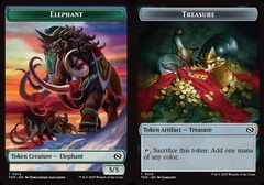 Elephant (14) // Treasure (16) Token - Foil